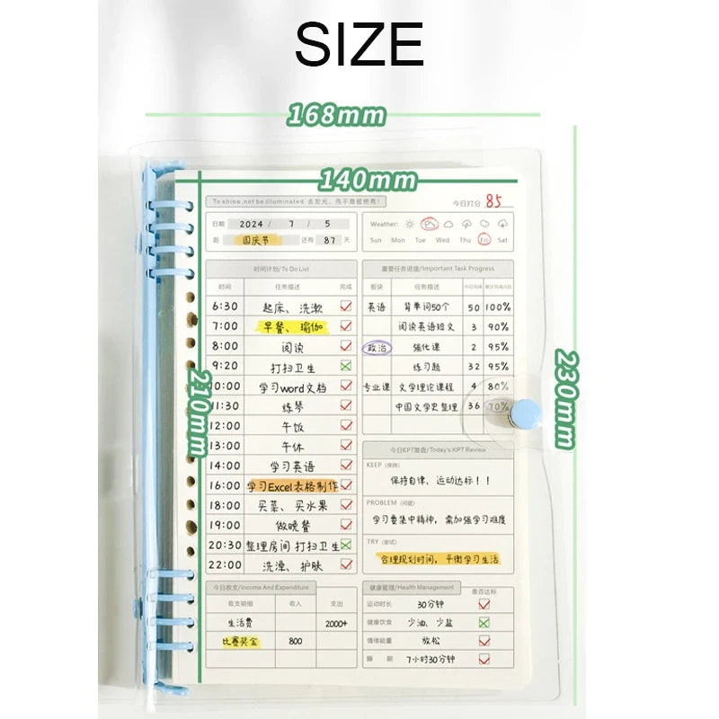 A5 Daily Planner Notebook