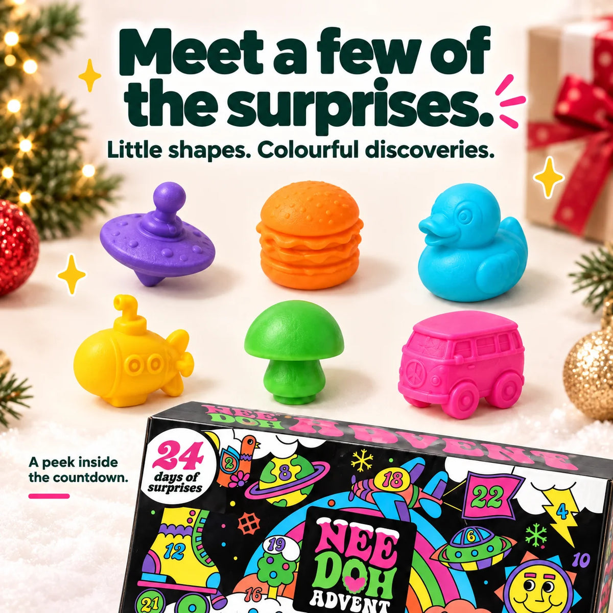 Needoh 24-Day Squishy Advent Calendar